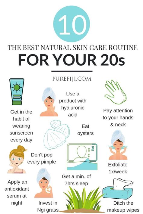 Natural skin care routine