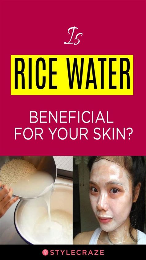 Rice water skin care